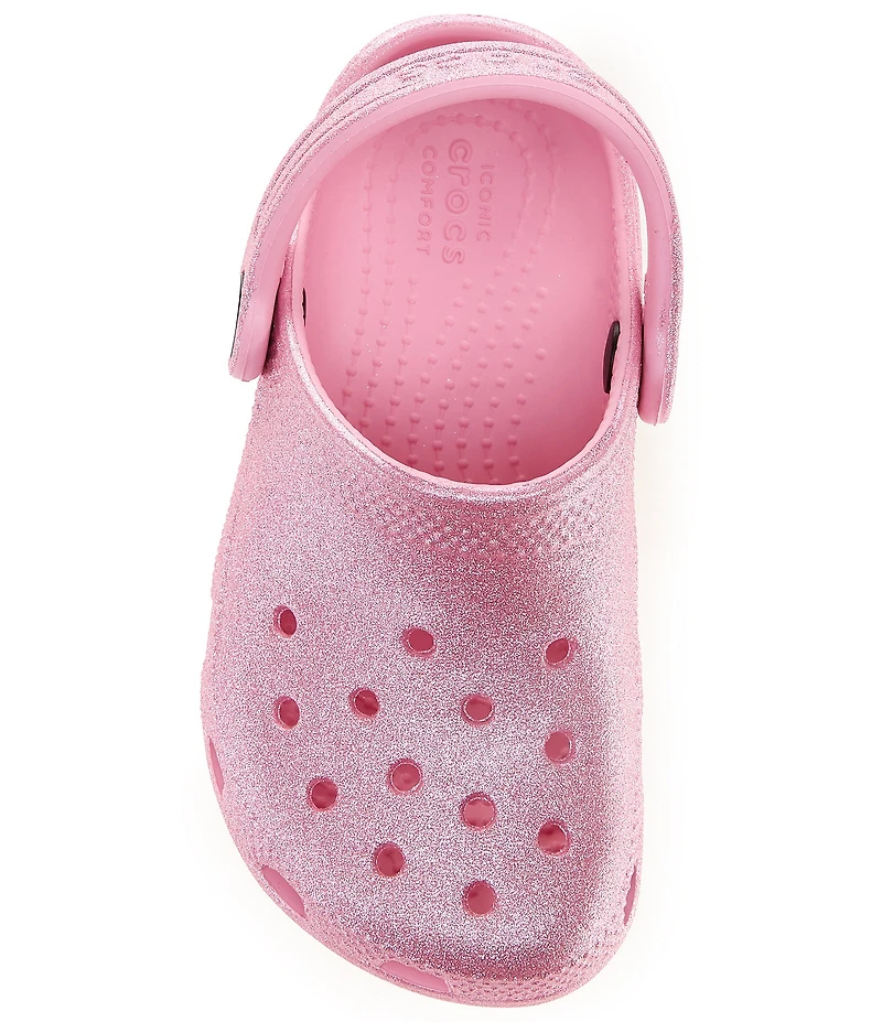 Crocs Girls' Classic Glitter Clogs (Toddler)