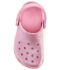 Crocs Girls' Classic Glitter Clogs (Toddler)