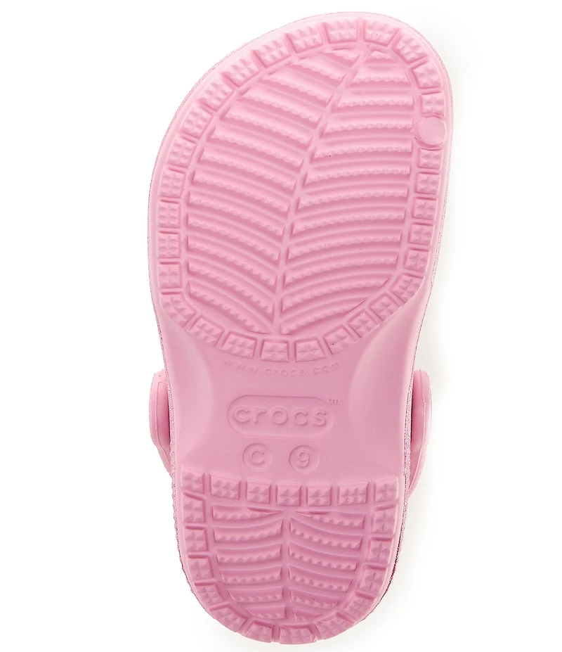 Crocs Girls' Classic Glitter Clogs (Toddler)