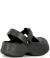 Crocs Girls' Classic Glitter Mary Jane Shoes (Infant)