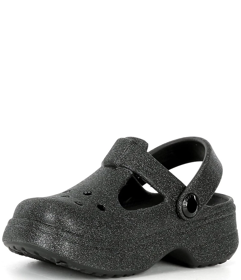 Crocs Girls' Classic Glitter Mary Jane Shoes (Infant)