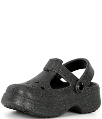 Crocs Girls' Classic Glitter Mary Jane Shoes (Infant)