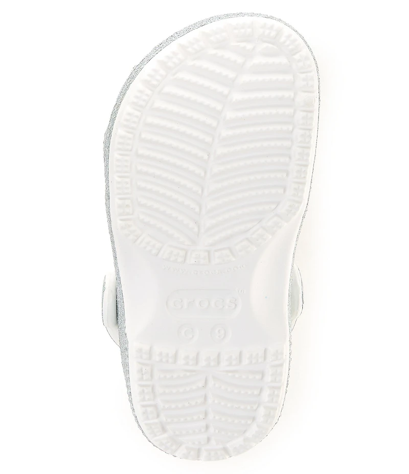Crocs Girls' Classic Iridescent Glitter Clogs (Toddler)