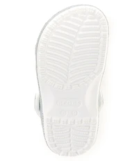Crocs Girls' Classic Iridescent Glitter Clogs (Toddler)