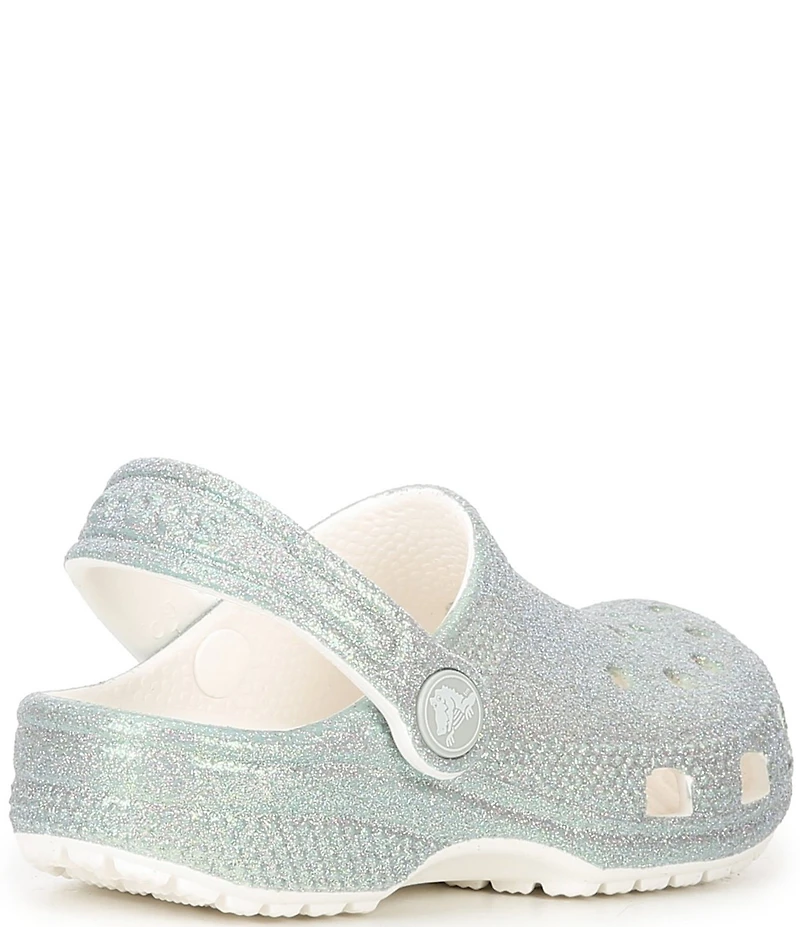 Crocs Girls' Classic Iridescent Glitter Clogs (Youth)