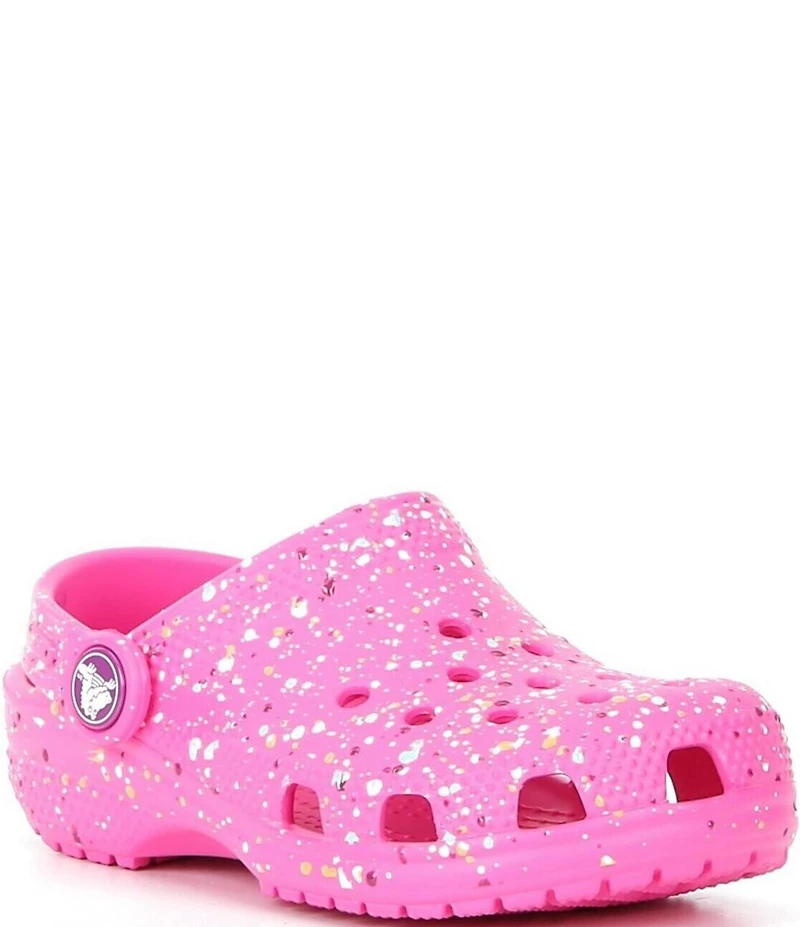 Crocs Girls' Classic Paint Splatter Clogs (Toddler)