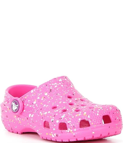 Crocs Girls' Classic Paint Splatter Clogs (Toddler)