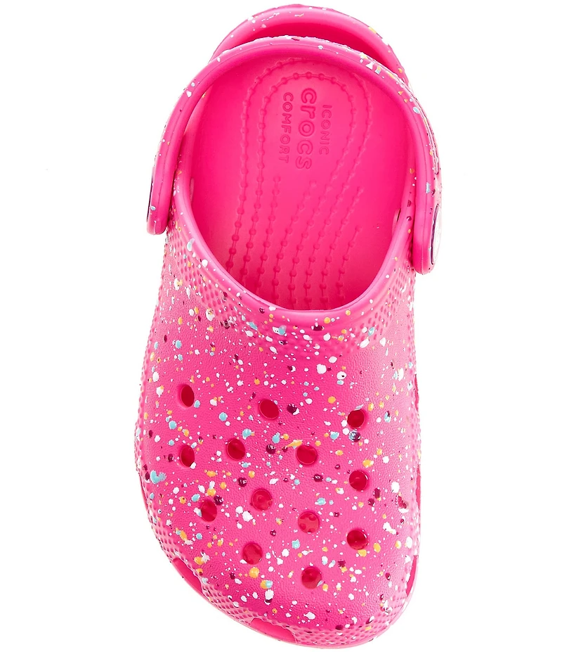Crocs Girls' Classic Paint Splatter Clogs (Toddler)
