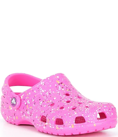 Crocs Girl's Classic Paint Splatter Clogs (Youth)