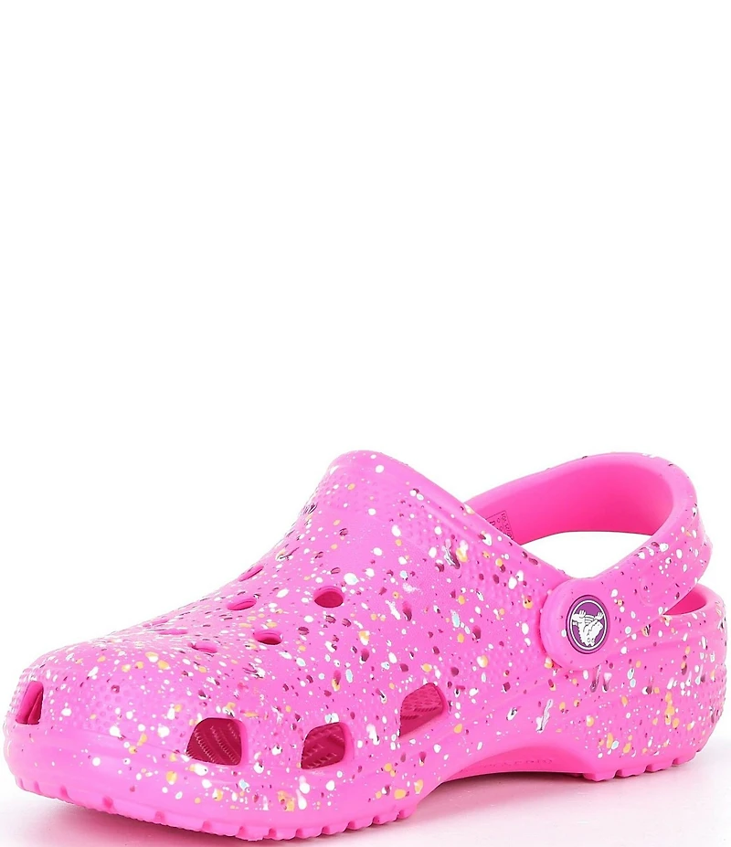 Crocs Girl's Classic Paint Splatter Clogs (Youth)