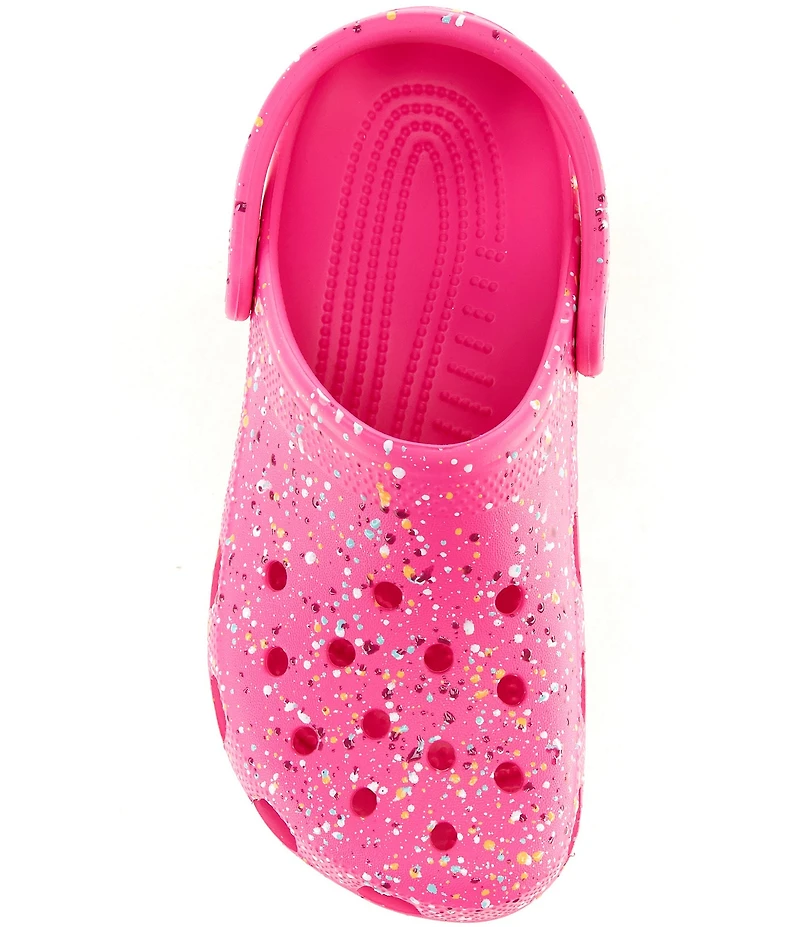 Crocs Girl's Classic Paint Splatter Clogs (Youth)