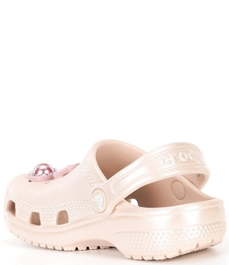Crocs Girls' Classic Shimmer Gem Ornamented Clogs (Infant)