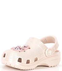 Crocs Girls' Classic Shimmer Gem Ornamented Clogs (Infant)