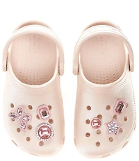 Crocs Girls' Classic Shimmer Gem Ornamented Clogs (Toddler)