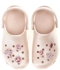 Crocs Girls' Classic Shimmer Gem Ornamented Clogs (Youth)