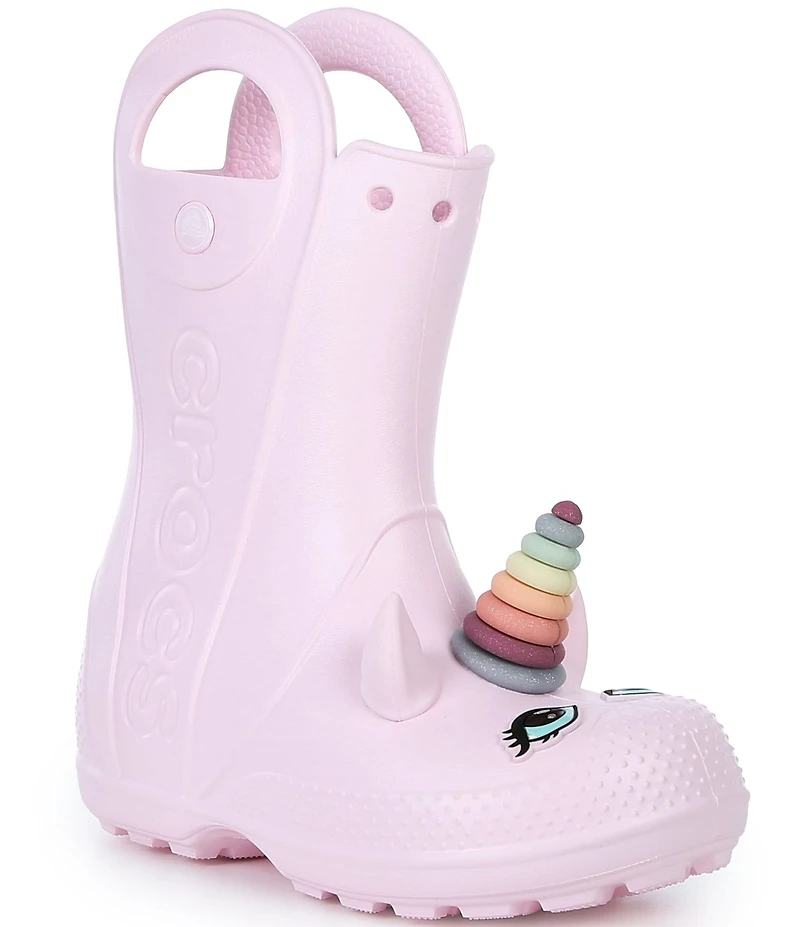Crocs Girl's Unicorn Handle It EVA Rain Boots (Youth)