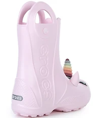 Crocs Girl's Unicorn Handle It EVA Rain Boots (Youth)