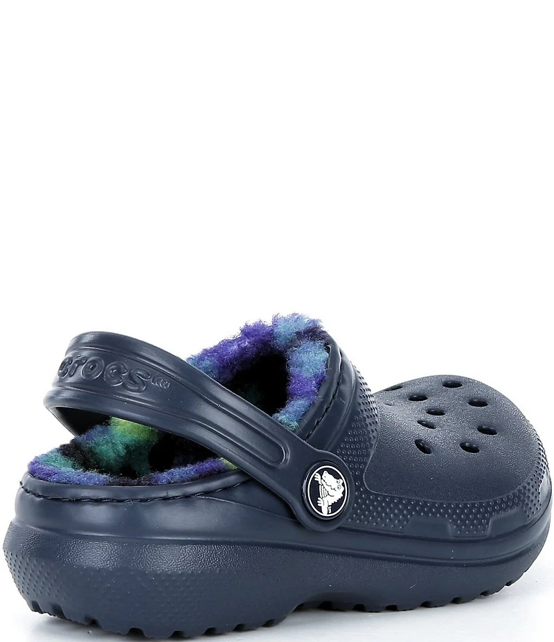 Crocs Kids' Classic Fur Lined Bold Check Clogs (Infant)