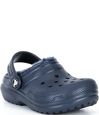 Crocs Kids' Classic Fur Lined Bold Check Clogs (Toddler)