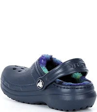 Crocs Kids' Classic Fur Lined Bold Check Clogs (Toddler)
