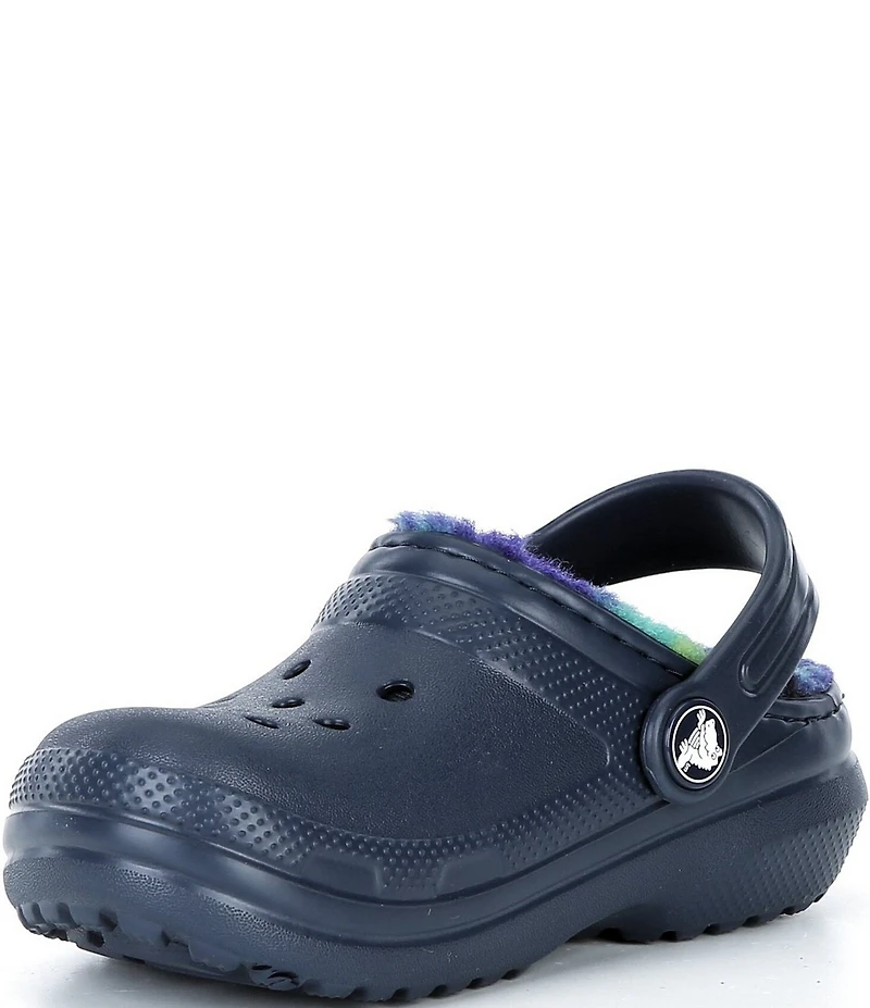 Crocs Kids' Classic Fur Lined Bold Check Clogs (Toddler)