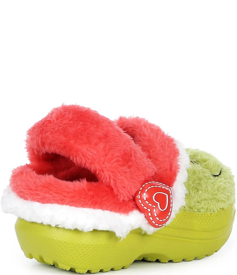 Crocs Kids' The Grinch Classic Fur Lined Clogs (Toddler)
