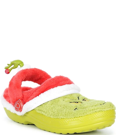 Crocs Men's The Grinch Classic Fur Lined Clogs