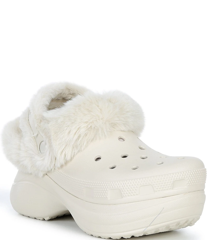 Crocs Women's Bae Lined Platform Block Heel Clogs