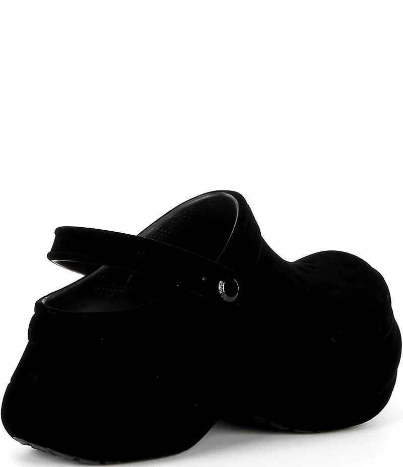 Crocs Women's Bae Velvet Platform Block Heel Clogs