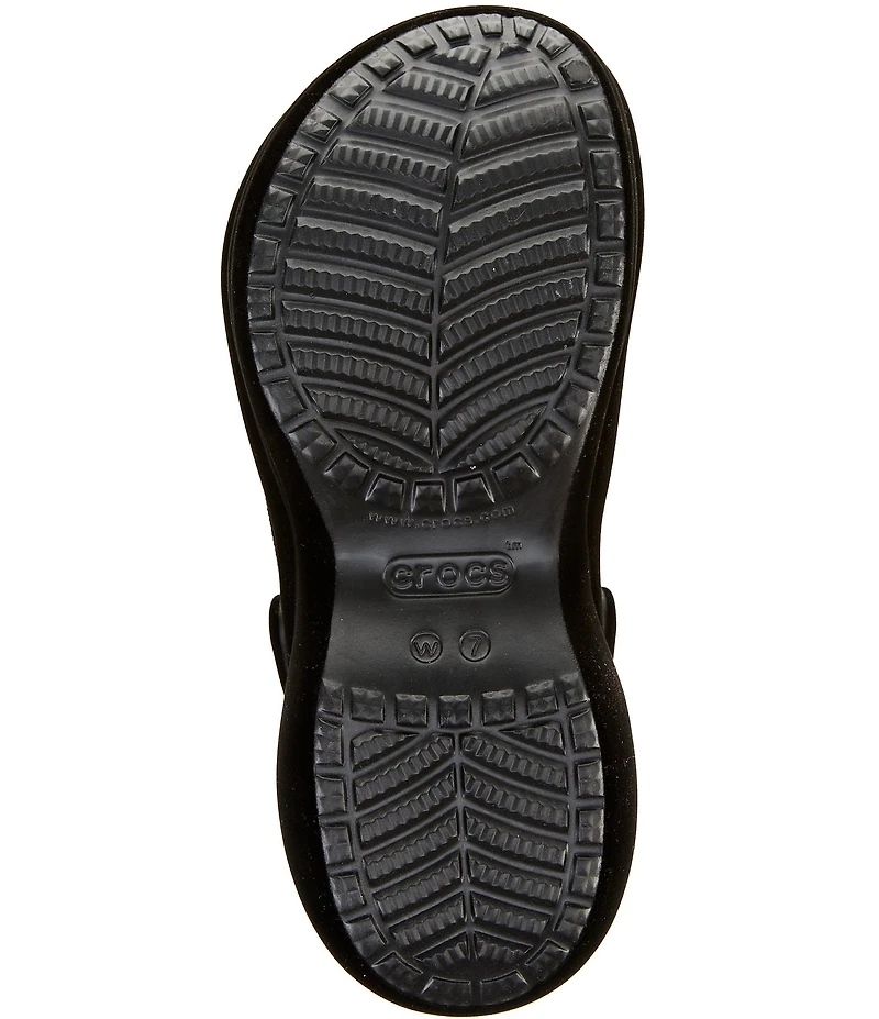Crocs Women's Bae Velvet Platform Block Heel Clogs