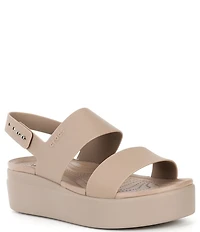 Crocs Women's Brooklyn Low Wedge Platform Sandals