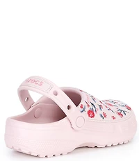 Crocs Women's Classic Crafted Floral Clogs