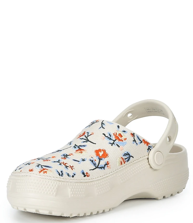 Crocs Women's Classic Crafted Floral Clogs