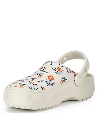 Crocs Women's Classic Crafted Floral Clogs
