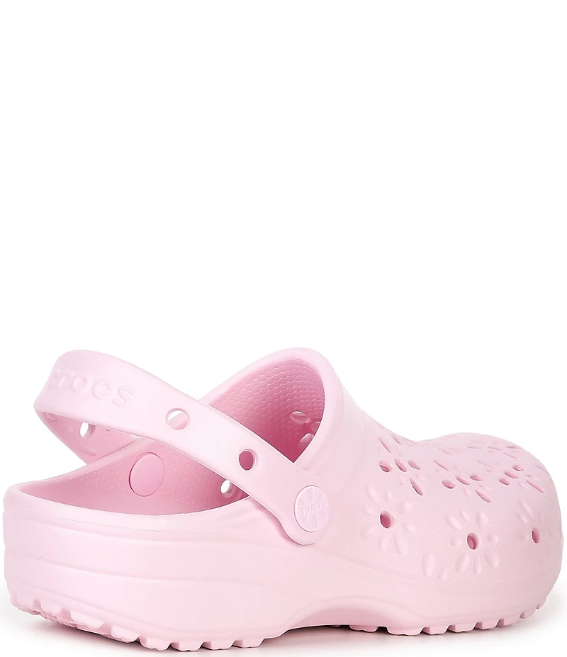 Crocs Women's Classic Floral Cut-Out Clogs