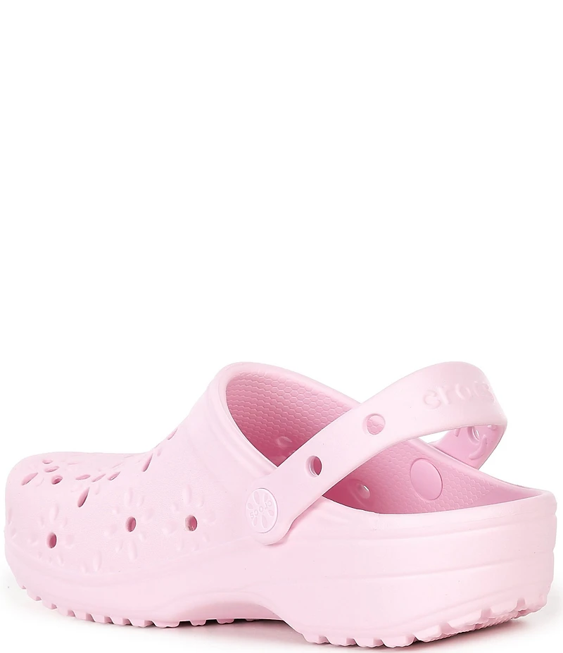 Crocs Women's Classic Floral Cut-Out Clogs