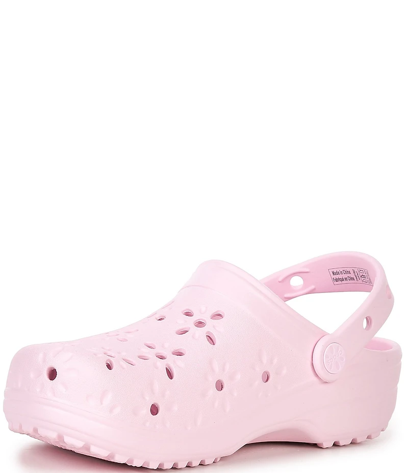 Crocs Women's Classic Floral Cut-Out Clogs