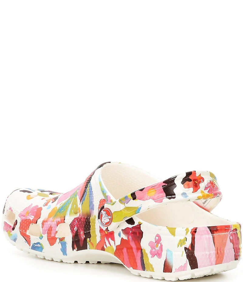 Crocs Women's Classic Floral Printed Clogs