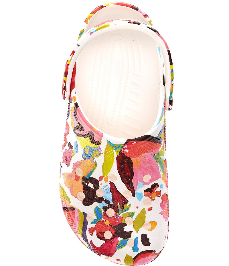Crocs Women's Classic Floral Printed Clogs