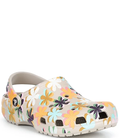 Crocs Women's Classic Graphic Floral Clogs