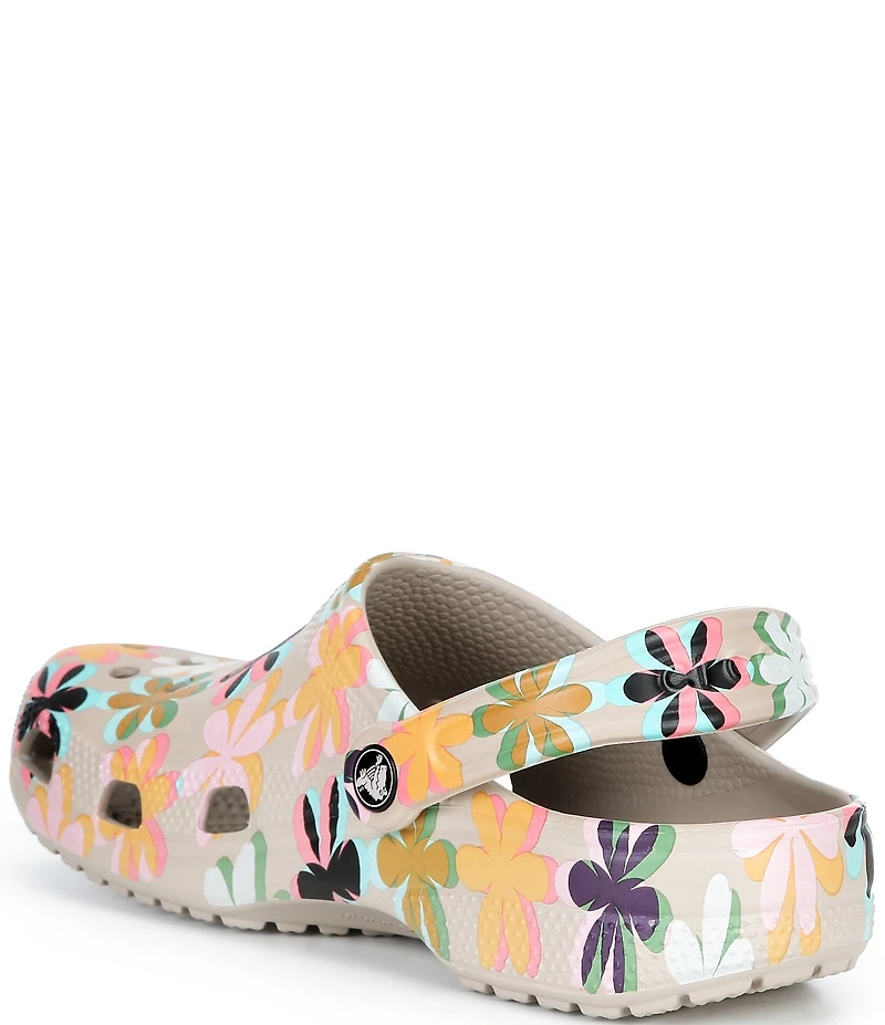 Crocs Women's Classic Graphic Floral Clogs