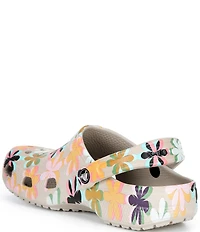 Crocs Women's Classic Graphic Floral Clogs