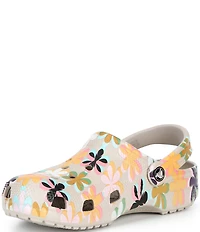 Crocs Women's Classic Graphic Floral Clogs