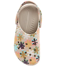 Crocs Women's Classic Graphic Floral Clogs