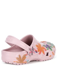 Crocs Women's Classic Graphic Flower Clogs
