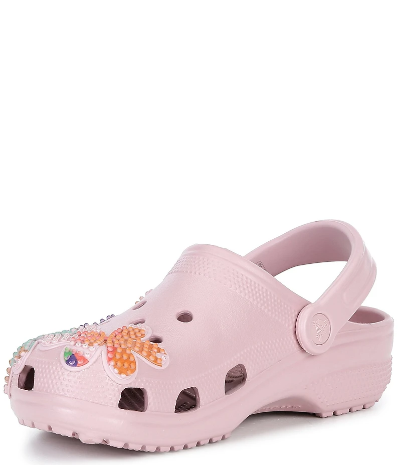 Crocs Women's Classic Graphic Flower Clogs