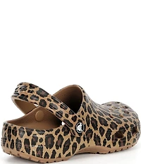 Crocs Women's Classic Leopard Print Clogs