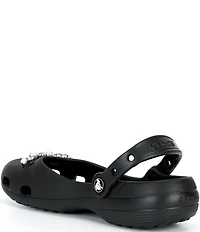 Crocs Women's Classic Pearl Embellished Ballet Clogs