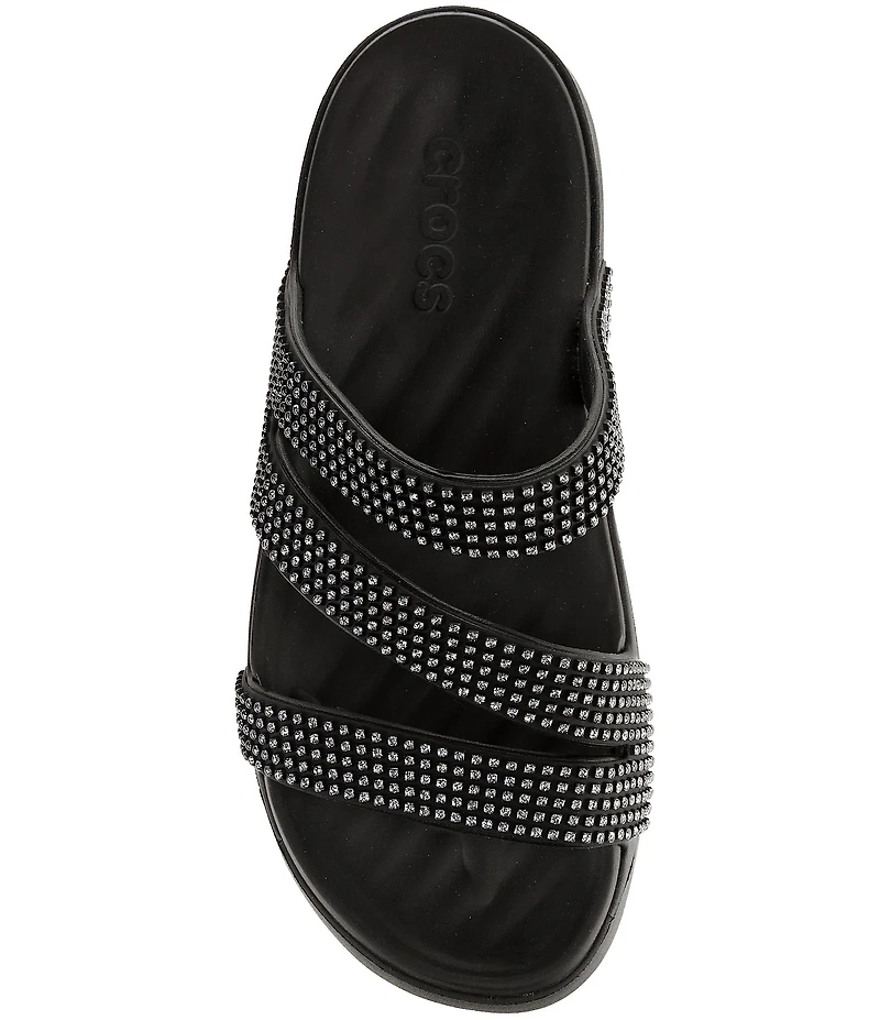 Crocs Women's Getaway Gems Strappy Slide Sandals