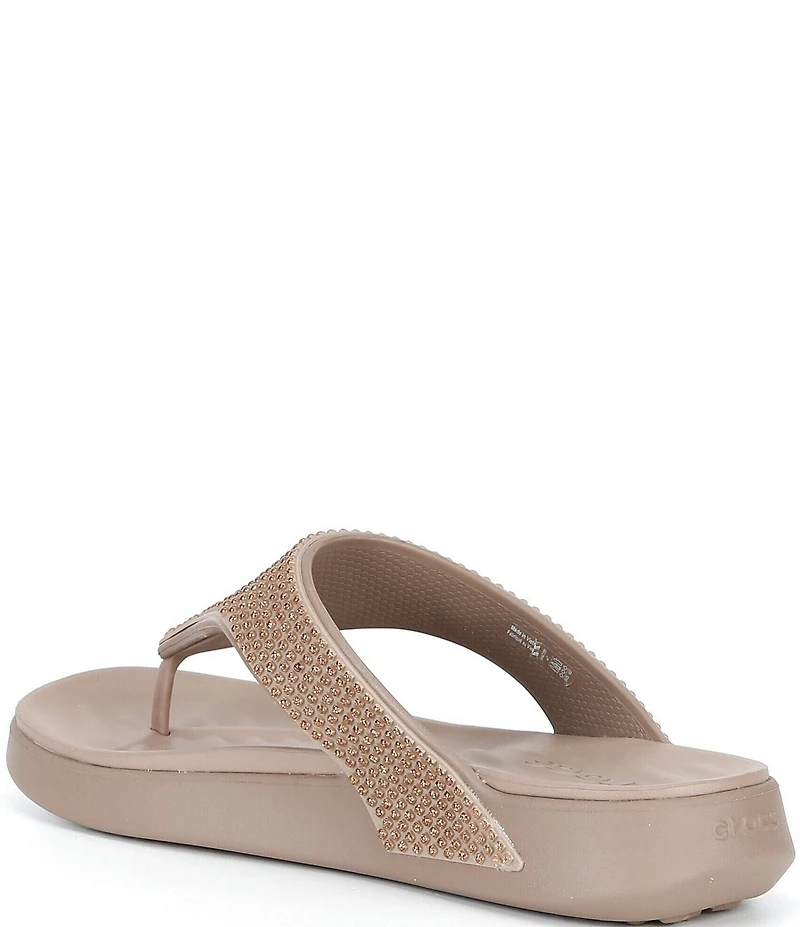 Crocs Women's Getaway Gems Triangle Flip Flops